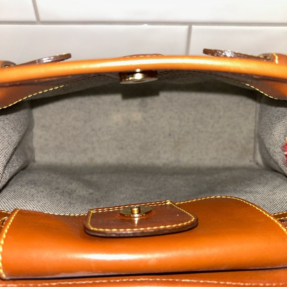 Dooney & Bourke Tan and Brown Leather Tote - Picture 15 of 16